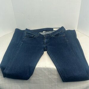 Rag & Bone Women's Pencil Leg Skinny Jeans Low in Era Wash Size 27/29 W1501K520